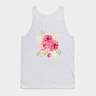 Dainty whimsy watercolor florals Tank Top